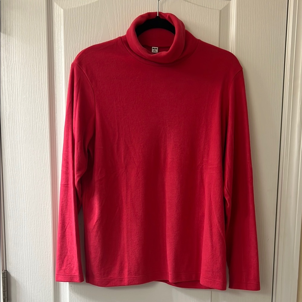 Uniqlo Red Cozy Turtleneck Sweater